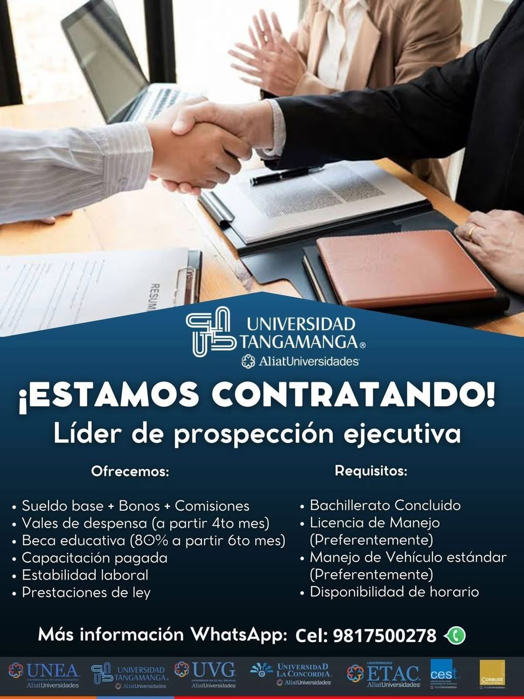 Ejecutivo de Ventas Educativas y Prospección