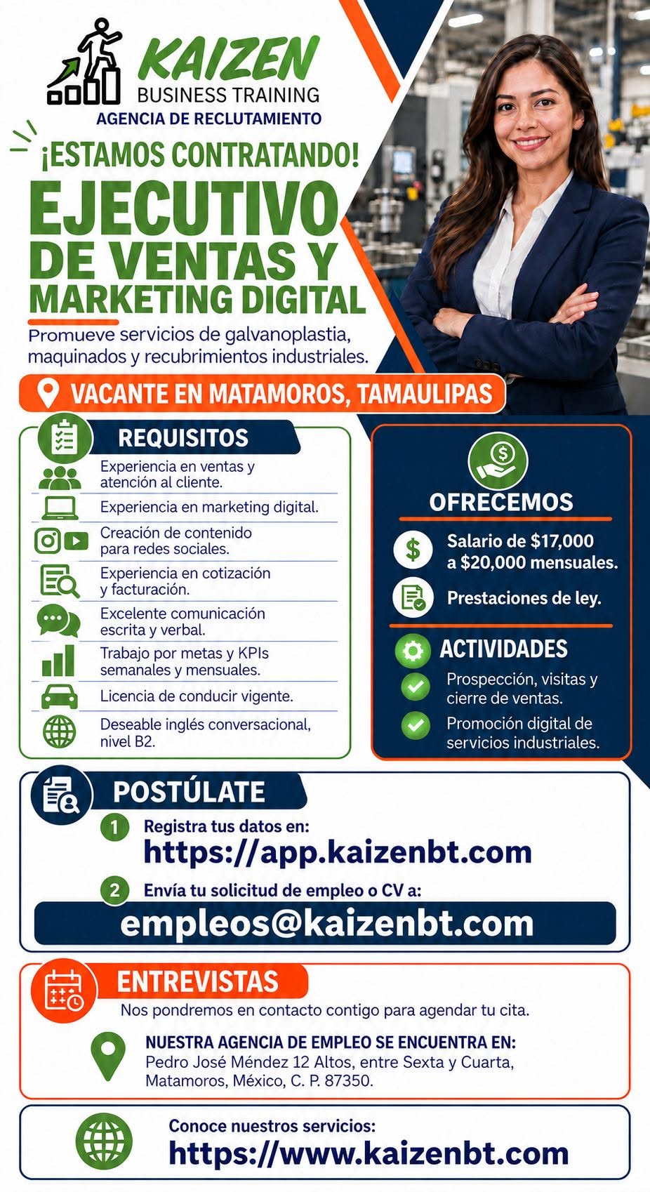Ejecutivo de Ventas y Marketing Digital