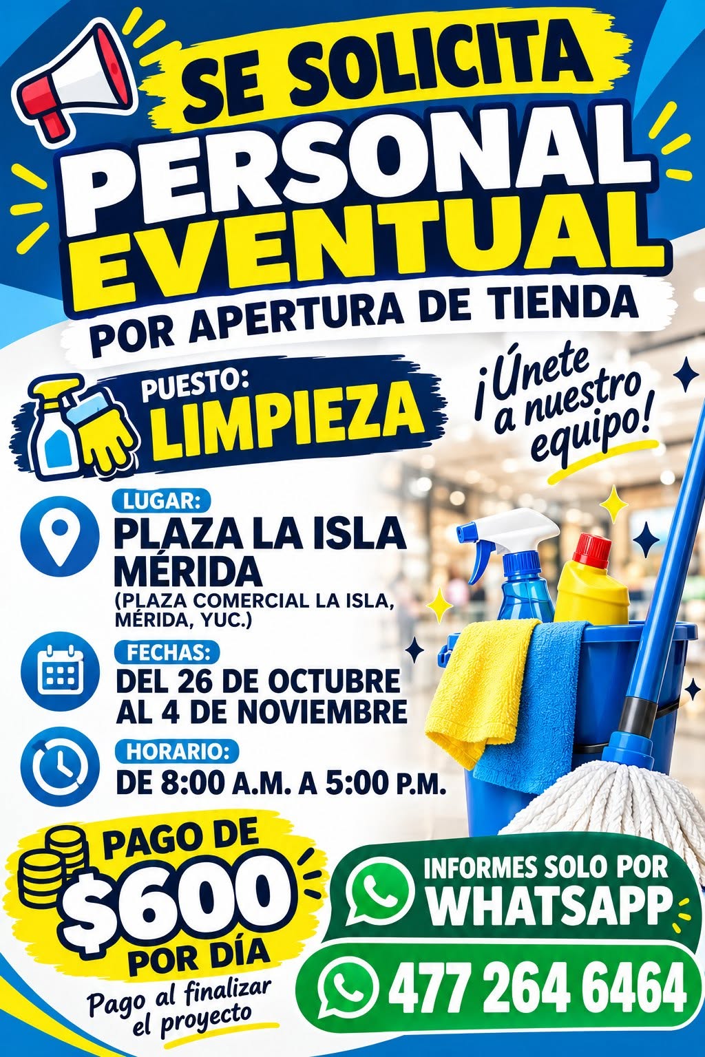Personal Eventual de Limpieza