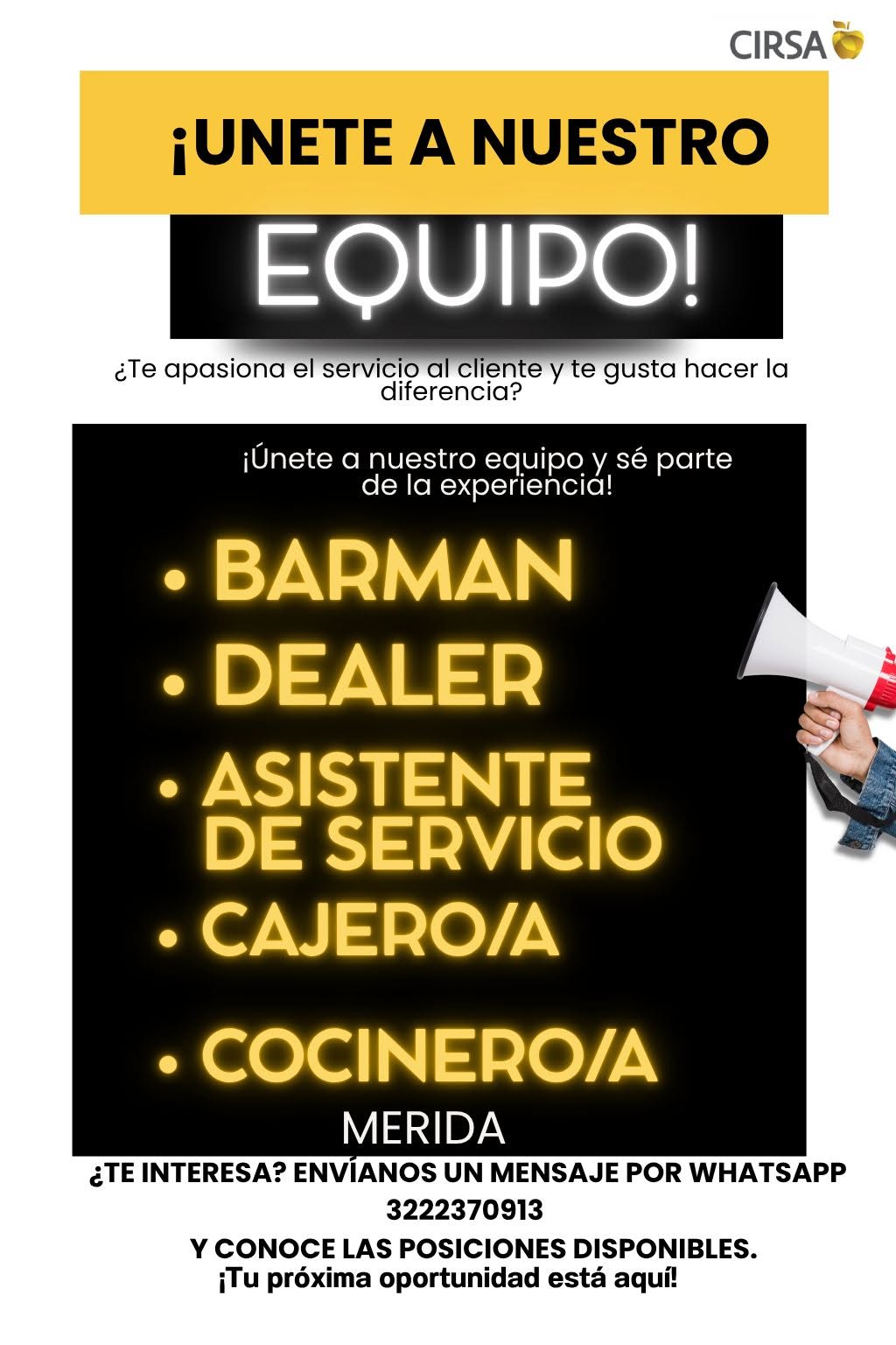 Vacante disponible