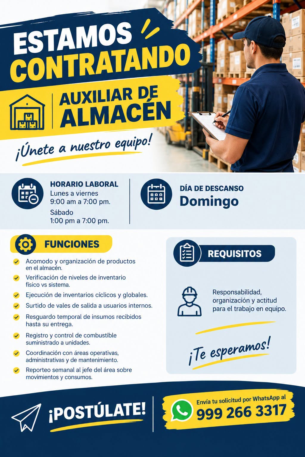 Auxiliar de Almacén