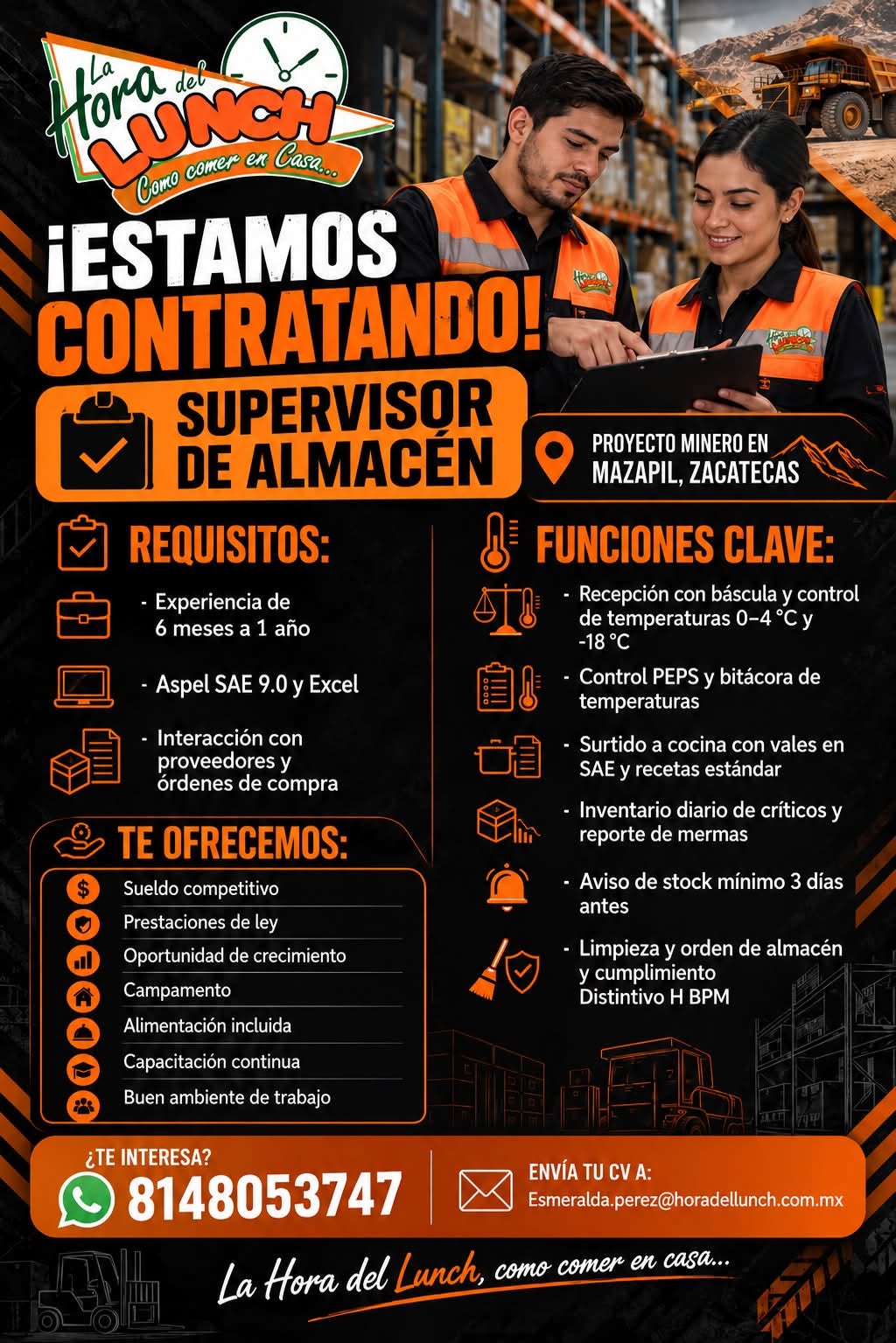 Supervisor de Almacén