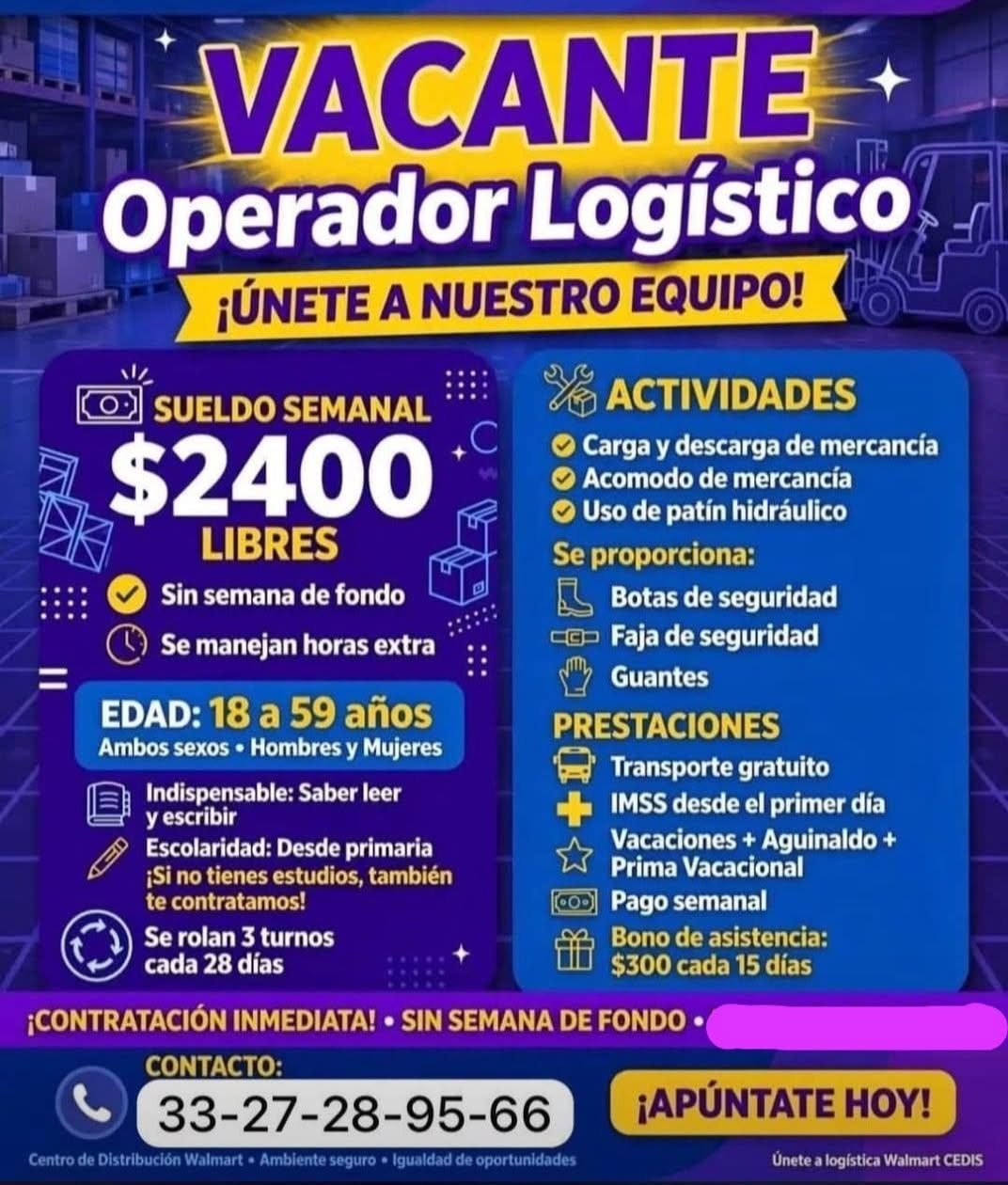Vacante disponible