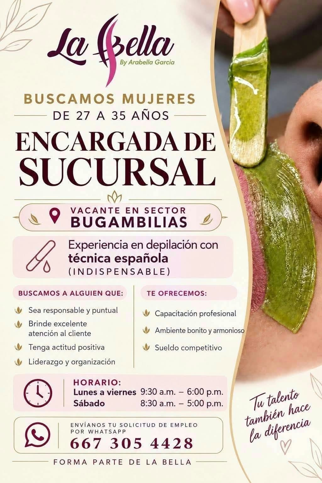 Encargada de Sucursal