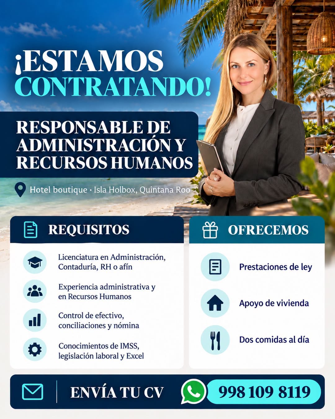 Responsable de Administración y Recursos Humanos