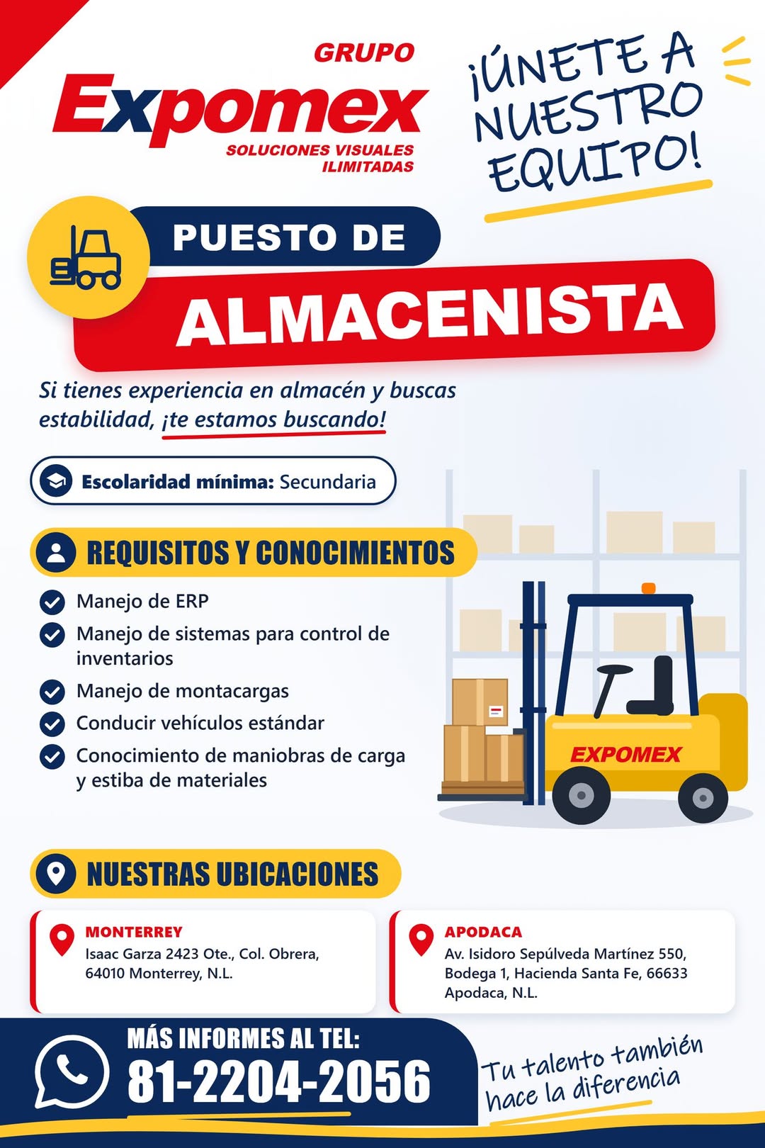Vacante disponible