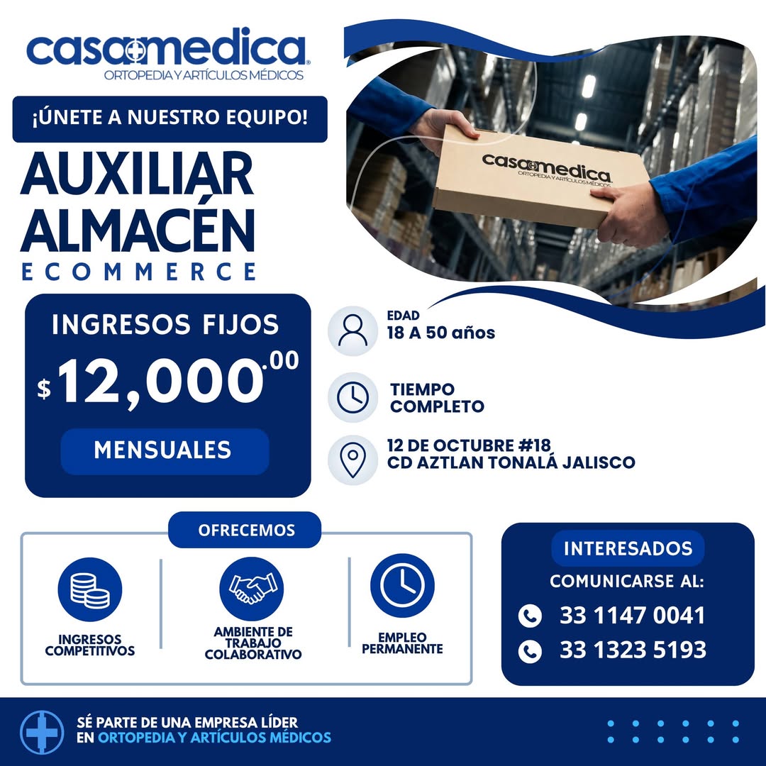 Auxiliar para Almacén