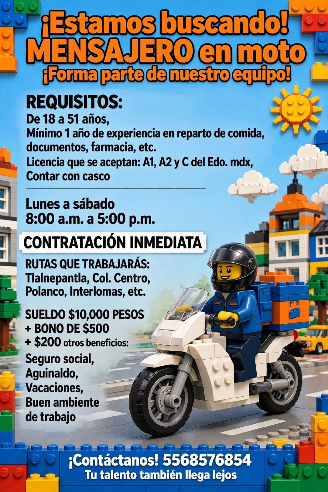Mensajero en moto