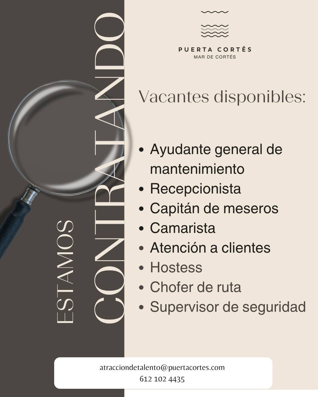 Vacante disponible