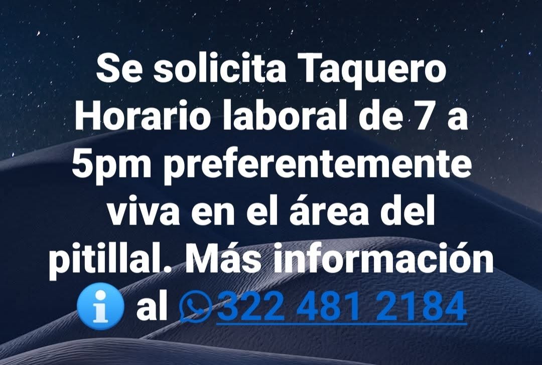 Vacante disponible