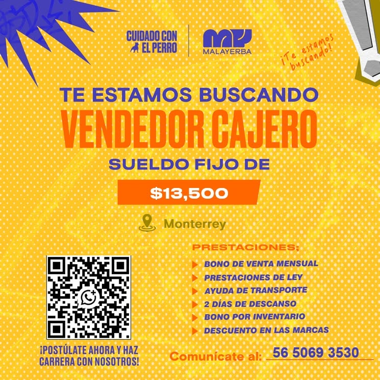 Vendedor Cajero