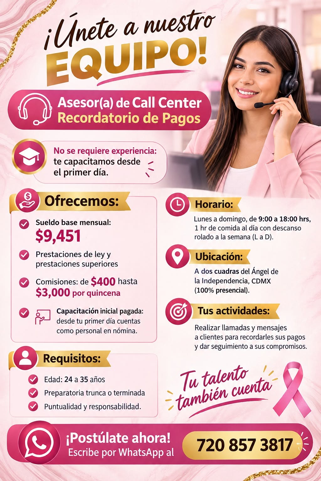 Asesor Call Center de Recordatorio de Pagos