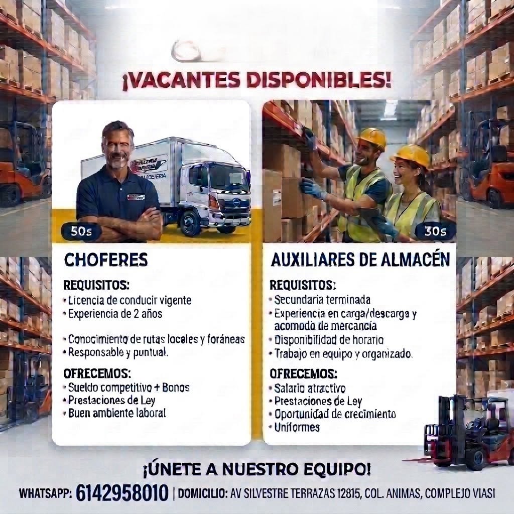Auxiliar de Bodega