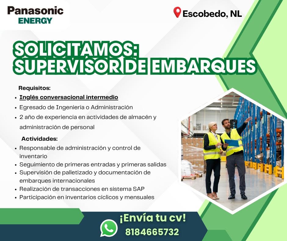 Supervisor de Embarques