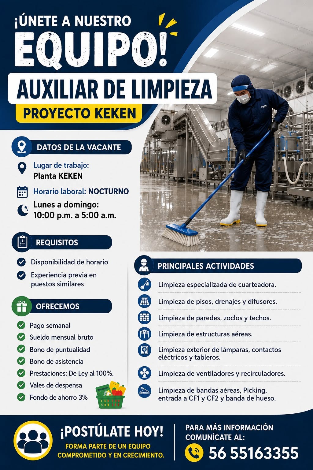 Auxiliar de Limpieza