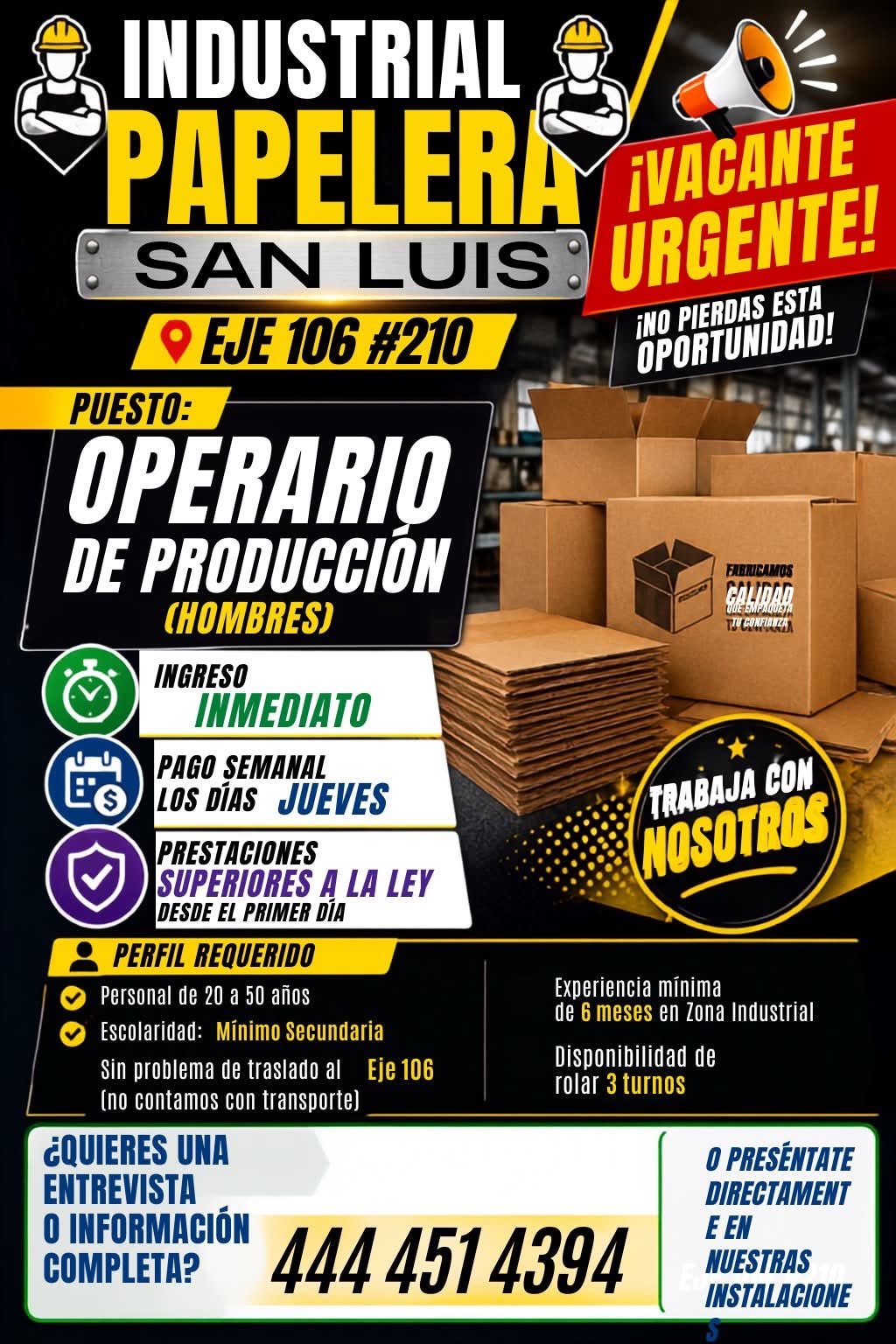 Operador de Producción