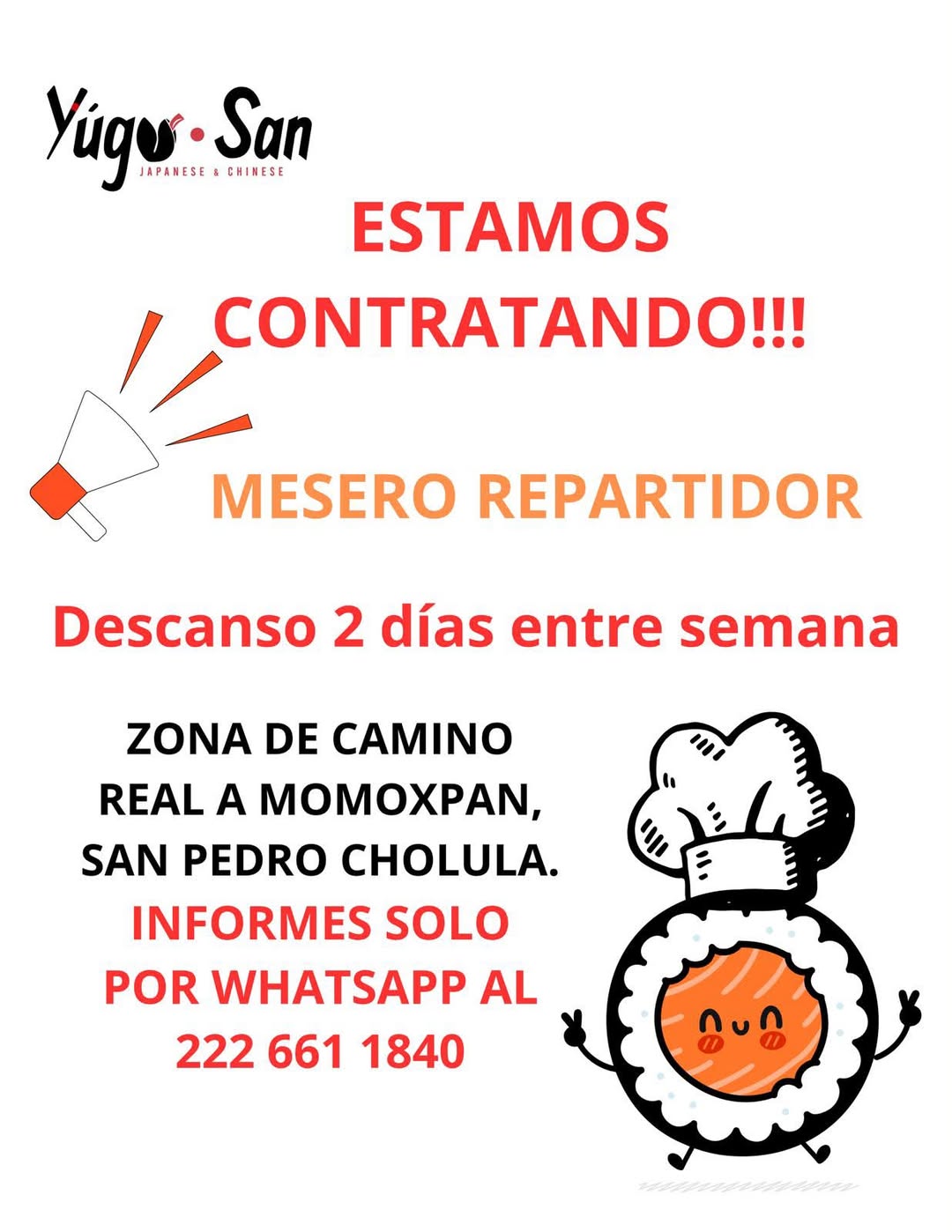 Mesero Repartidor