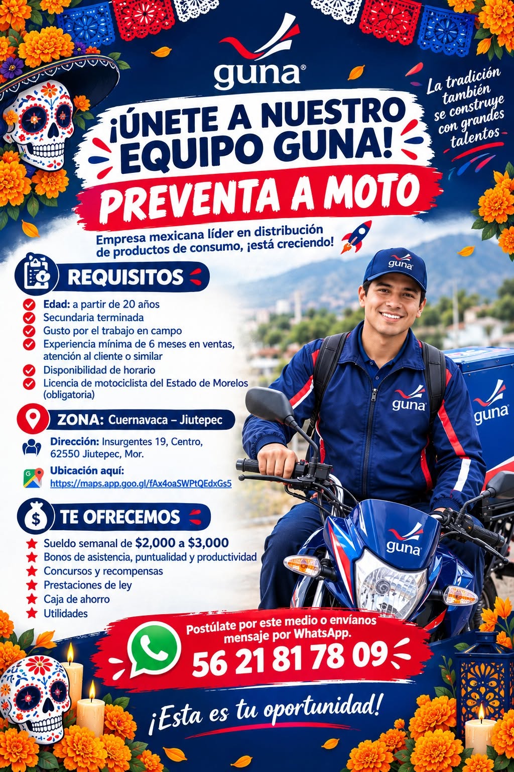 Preventista a Moto