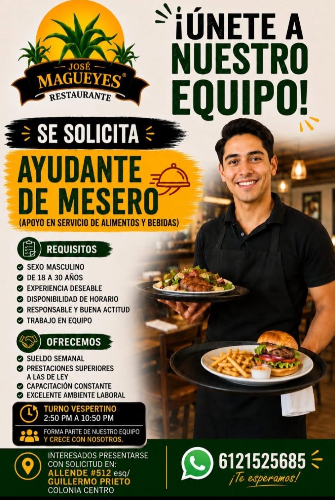 Ayudante de mesero