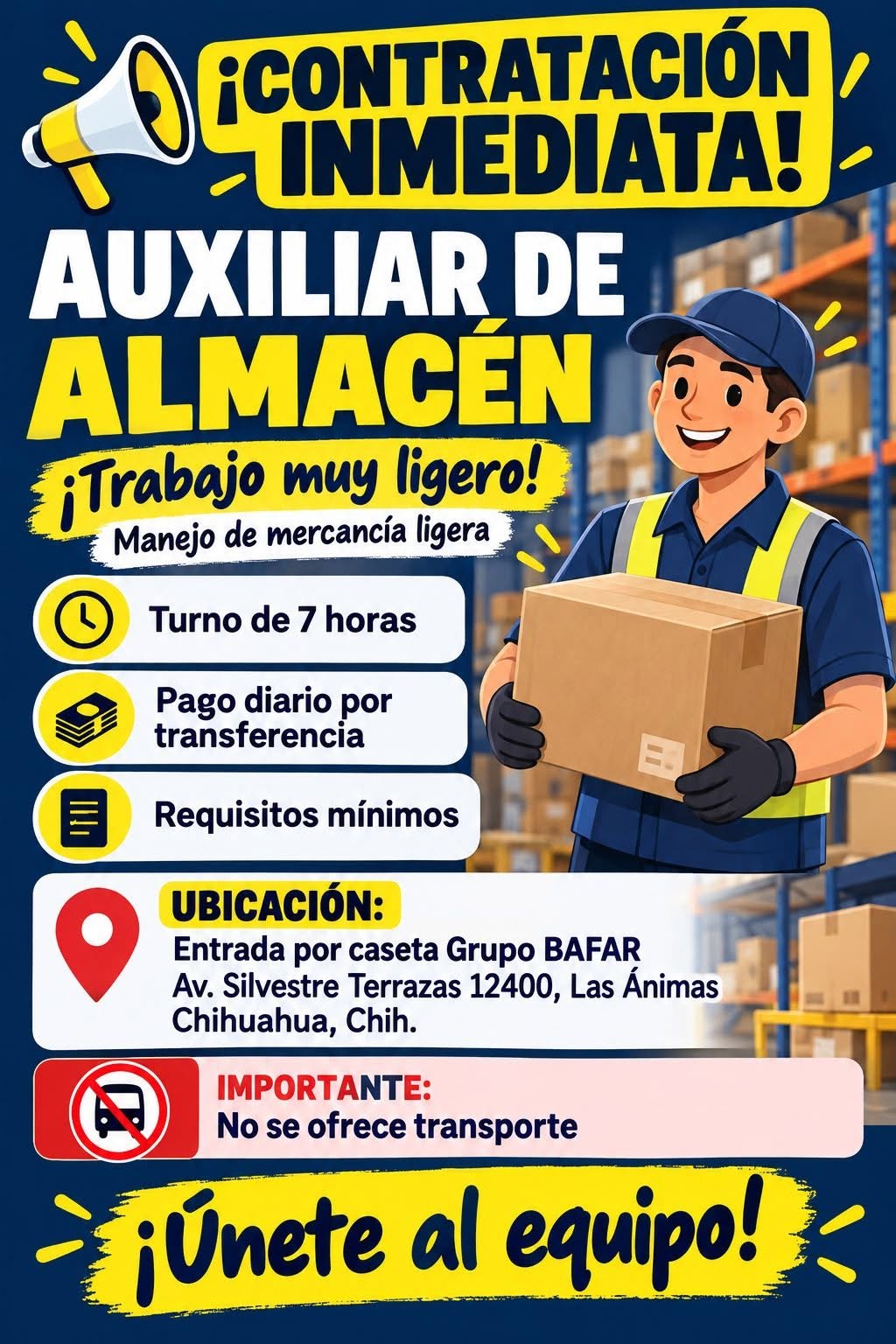 Vacante disponible