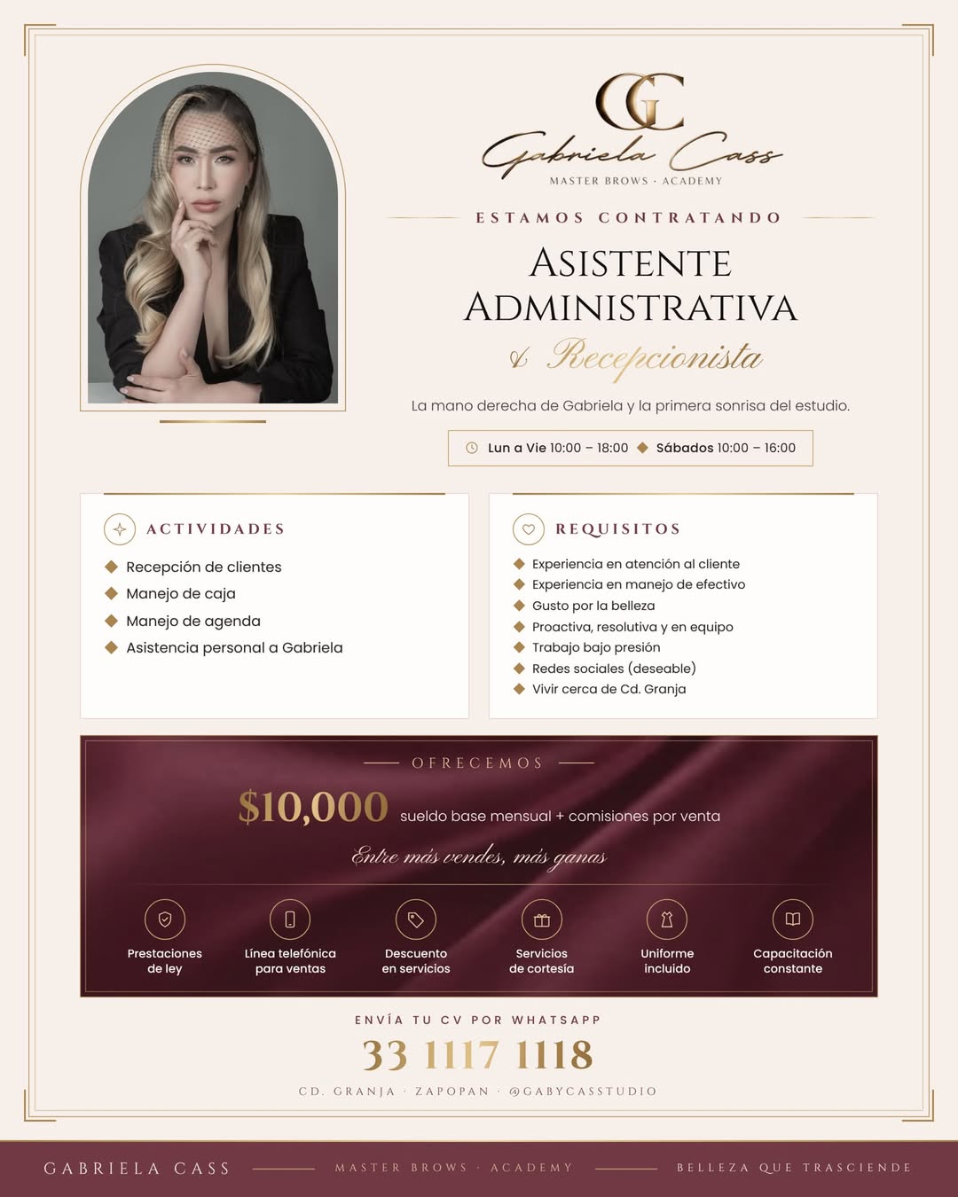 Asistente Administrativa & Recepcionista