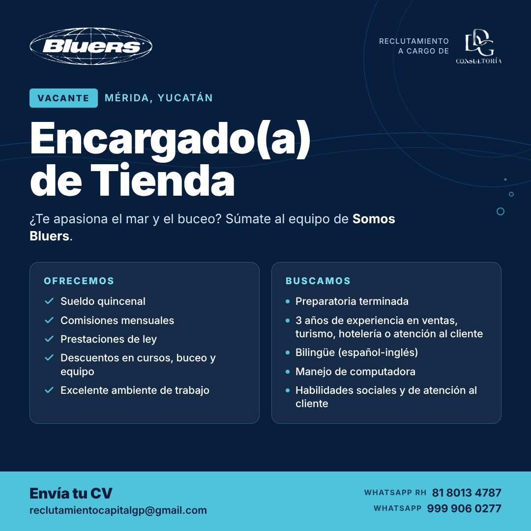 Encargado(a) de tienda