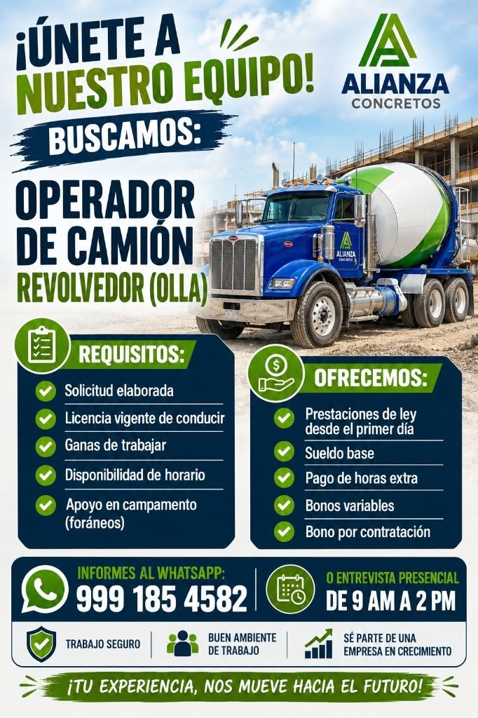 Operador de Camión Revolvedor