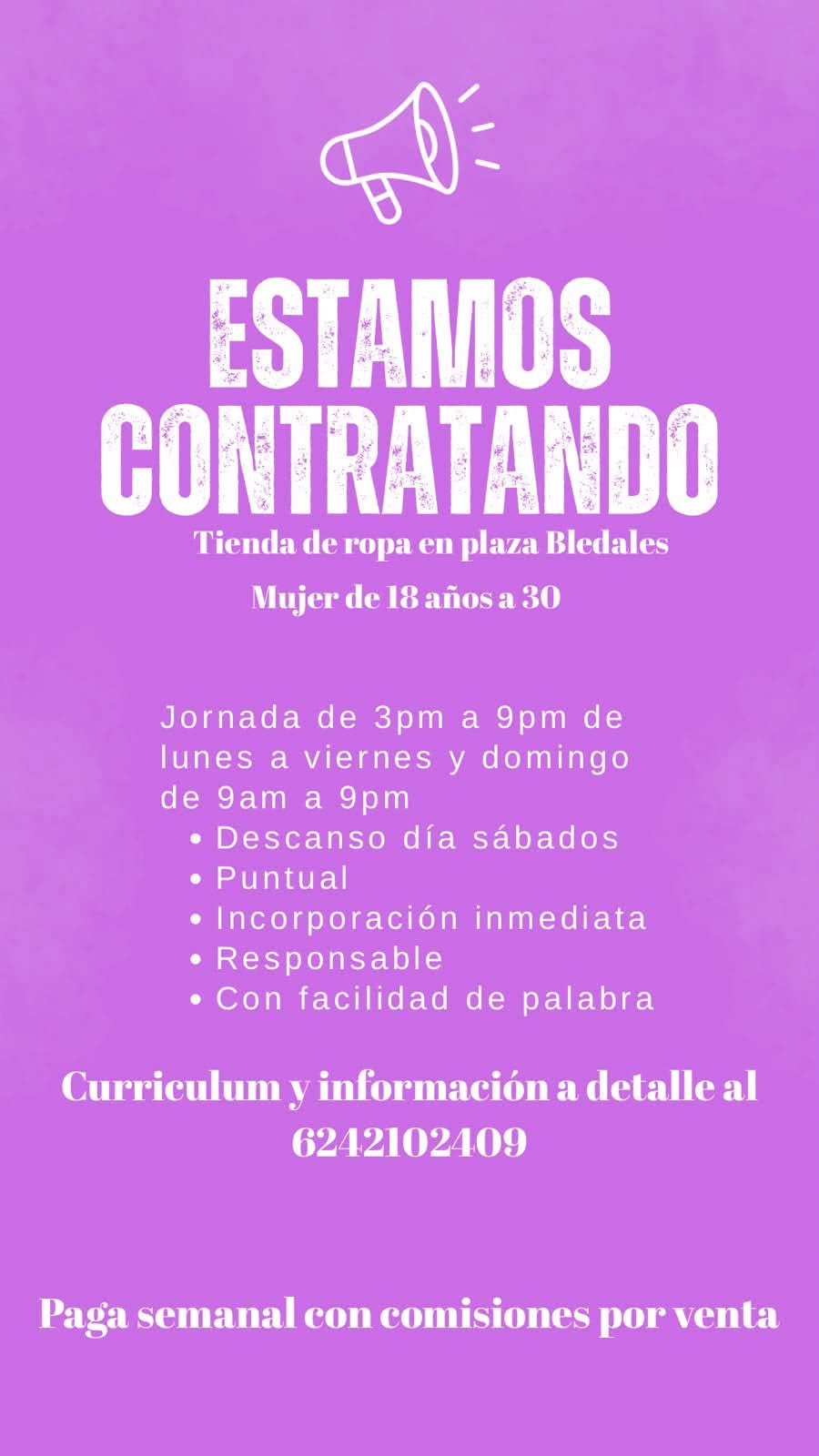 Vacante disponible