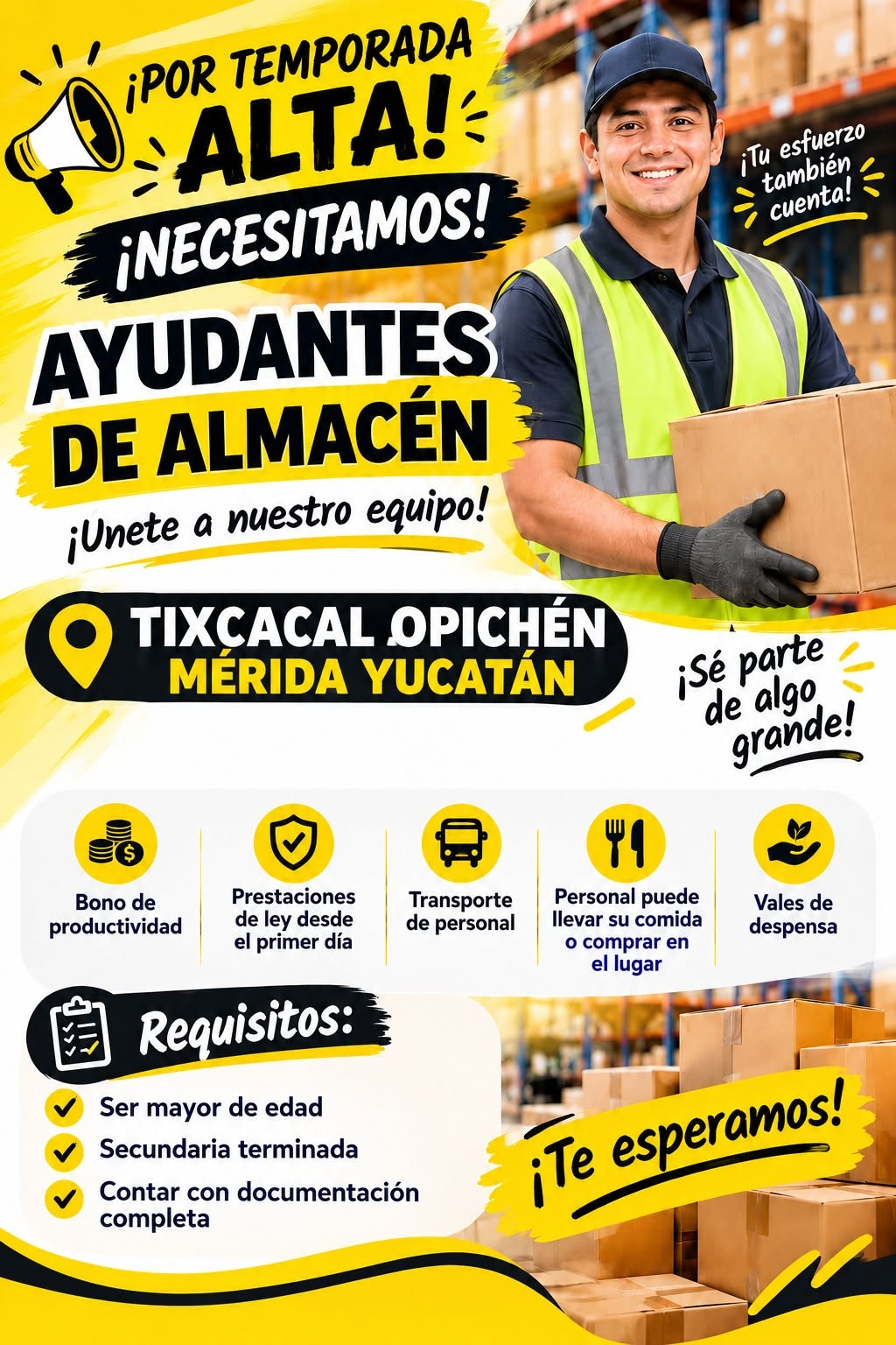 Ayudante de Almacén