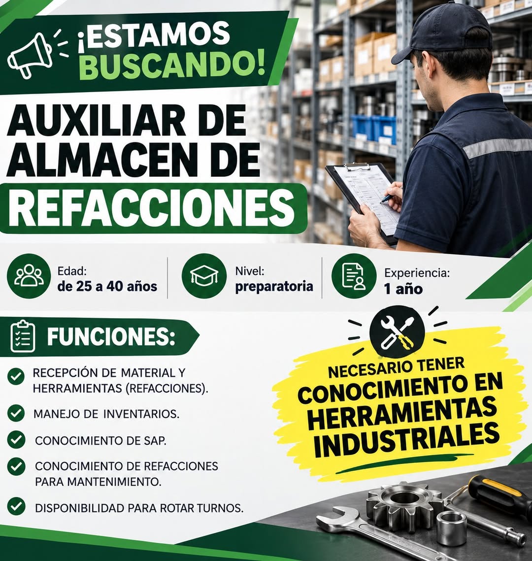 Auxiliar de Almacén